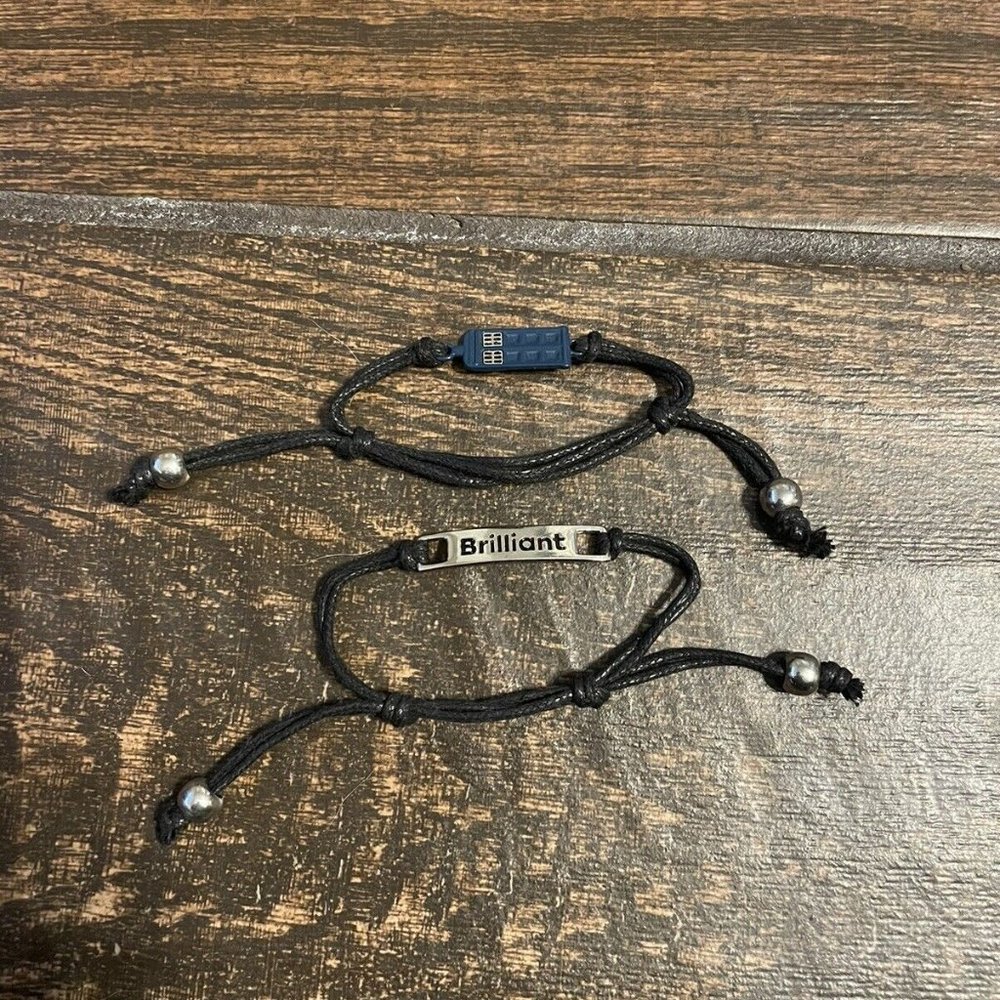BBC Doctor Who Cord Bracelets Tardis Brillant